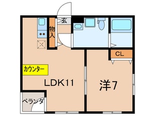 K-suite Toritsudaigakuの物件間取画像